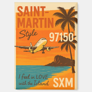 Vintage Saint-Martin SXM 97150 Magnet