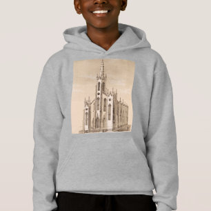 Vintage Saint Nicholas Church New York Sketch Hoodie