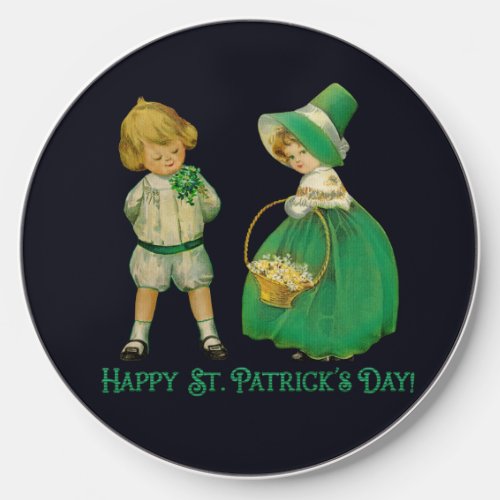 Vintage Saint Patricks Day Children Wireless Charger