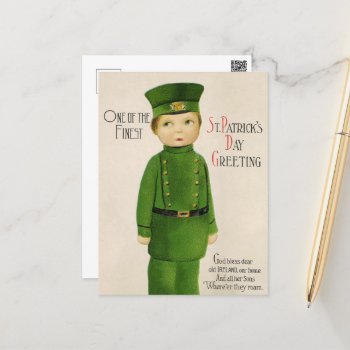 Vintage Saint Patrick's Day  Postcard by DoodlesHolidayGifts at Zazzle