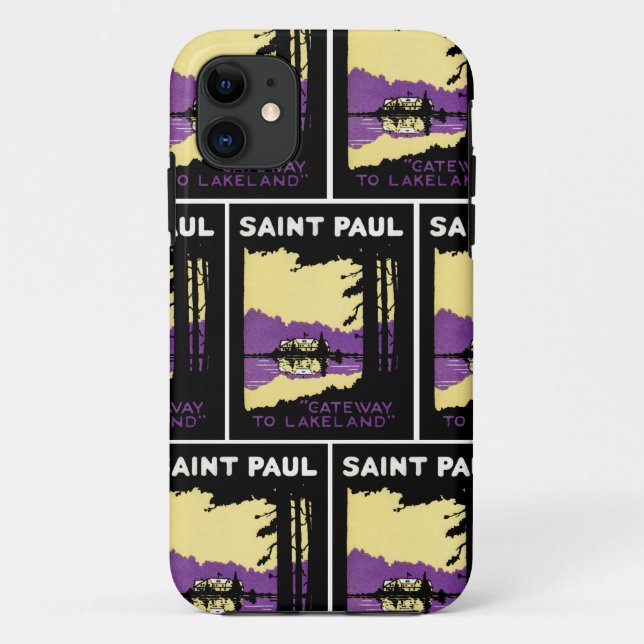 Vintage Saint Paul, Minnesota Case-Mate iPhone Case (Back)