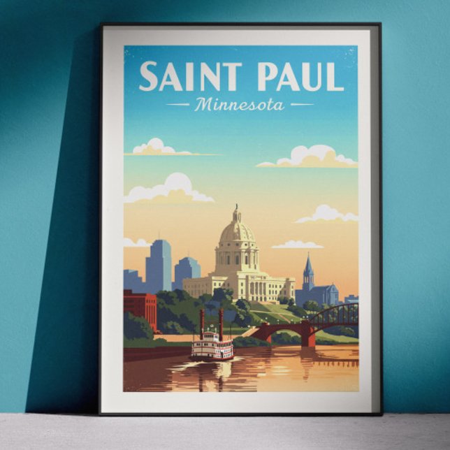 Vintage Saint Paul Minnesota Poster (Creator Uploaded)