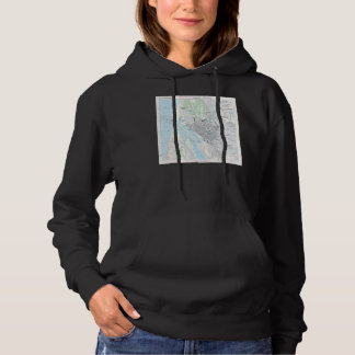 Vintage Sakata Japan Map 1945 Hoodie