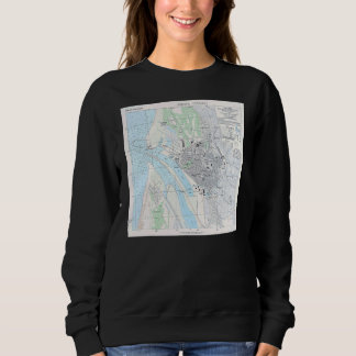 Vintage Sakata Japan Map 1945 Sweatshirt