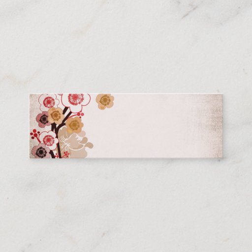 Customizable Vintage sakura Business Card