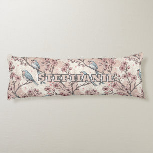 Vintage Sakura Cherry Blossom & Bird Aesthetic 5 Body Pillow