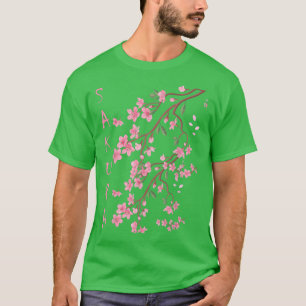 Vintage Sakura Cherry Blossom Japanese Graphical A T-Shirt