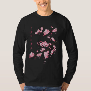 Vintage Sakura Cherry Blossom Japanese Graphical A T-Shirt