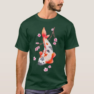 Vintage Sakura Cherry Blossom with kois  T-Shirt