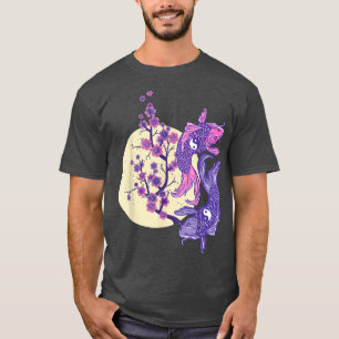 Vintage Sakura Cherry Blossom with kois T-Shirt