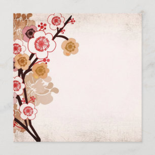 Vintage sakura Invitation