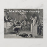 Vintage Salem Witch Trials, Salem Ma Post Card at Zazzle