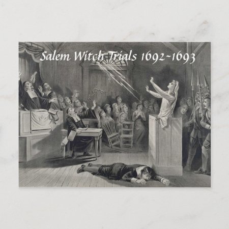 Vintage Salem Witch Trials, Salem Ma Post Card