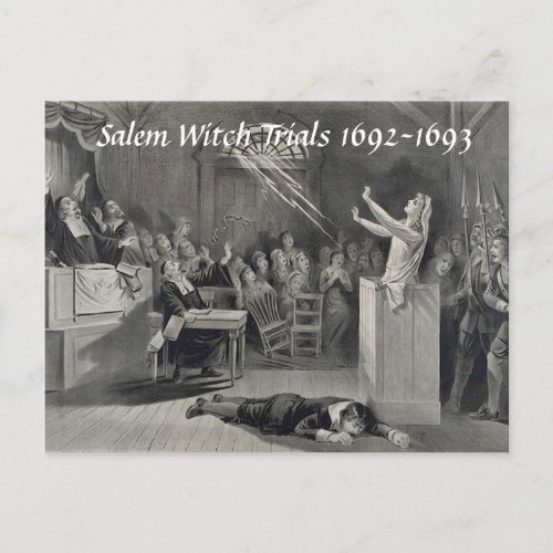Vintage Salem Witch Trials Salem MA Post Card