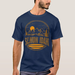 Vintage Salmon Idaho Mountain Hiking Souvenir T-Shirt