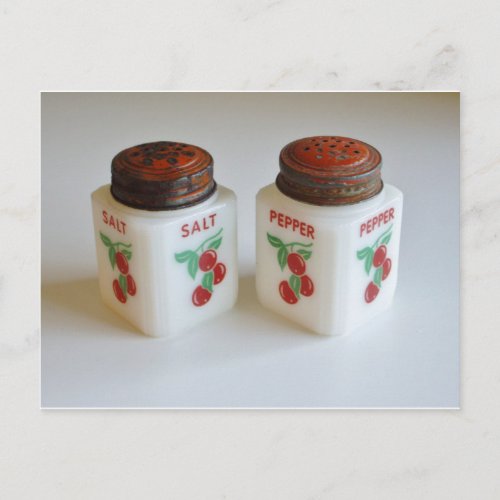 Vintage Salt and Pepper Shakers Postcard