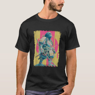 Vintage Samurai Bigfoot Japanese Ukiyo e Art  T-Shirt