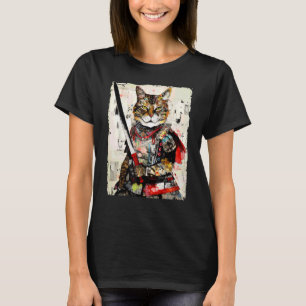 Vintage samurai cat tee Japanese ninja urban art g