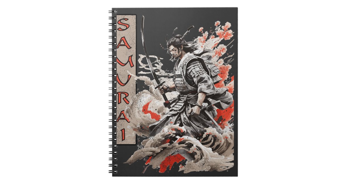 Samurai Notebook Vintage Samurai Design Notebook | Zazzle