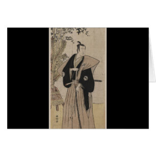 Vintage Samurai with Bamboo circa 1700s Cards