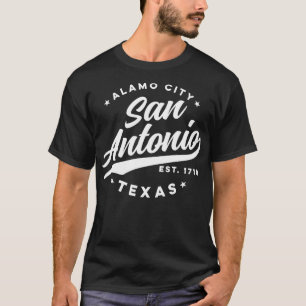 Vintage San Antonio Alamo City Texas Teal USA T-Shirt