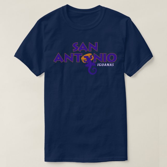 Vintage San Antonio Iguanas Hockey T-Shirt (Design Front)