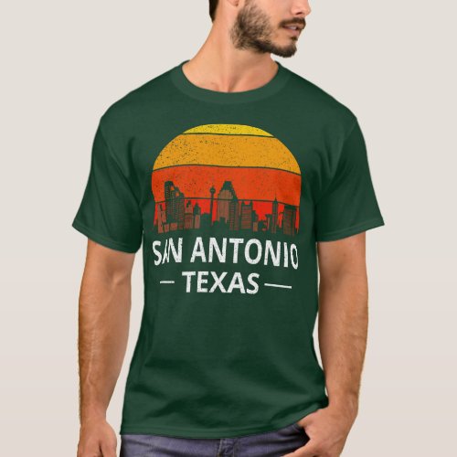 Vintage San Antonio Texas Skyline Pride I T_Shirt