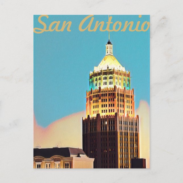 Vintage San Antonio Travel Postcard (Front)