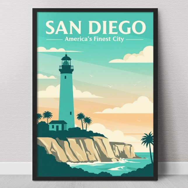 Vintage San Diego America's Finest City Poster (Creator Uploaded)