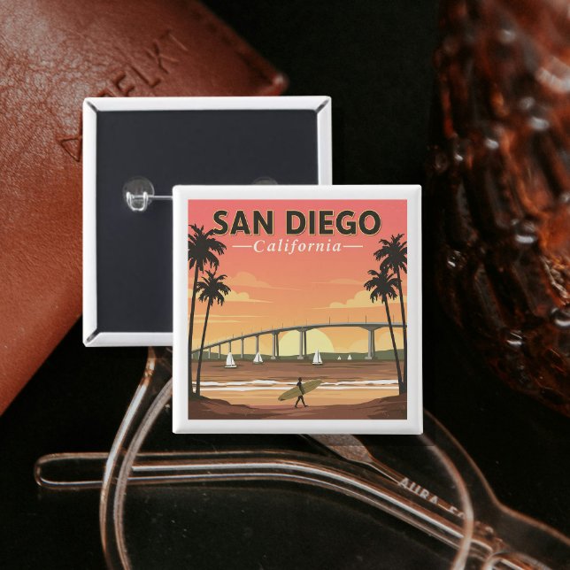 Vintage San Diego California Button (Creator Uploaded)