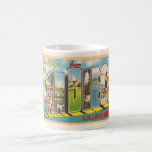 Vintage San Diego California  Mug<br><div class="desc">An old colorful postcard greeting from San Diego,  California. If you prefer a different background color on the mug - it's easy to change.</div>