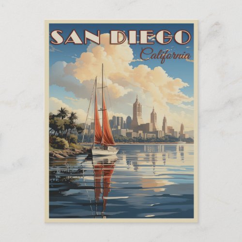 Vintage San Diego California Postcard
