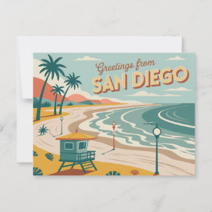 Vintage San Diego Postcard   Greetings from