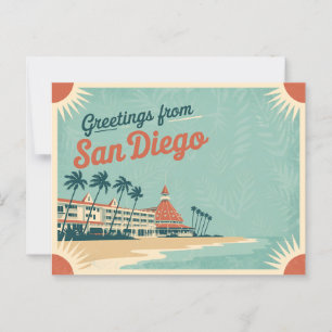 Vintage San Diego Postcard   Greetings from
