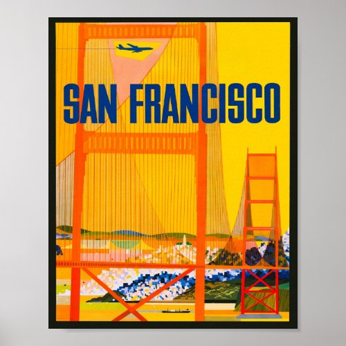 Vintage San Fancisco Travel Poster