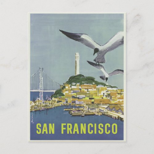 Vintage San Francisco California Coit Tower Postcard