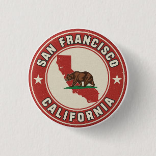 Vintage San Francisco, California gifts Button