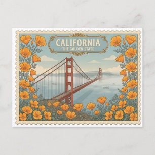 Vintage San Francisco California Golden Gate Bridg Postcard