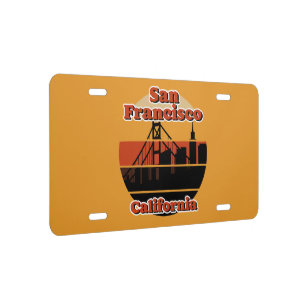 Vintage San Francisco California License Plate