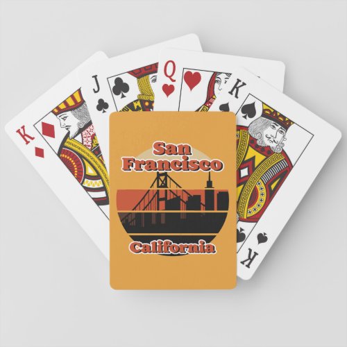Vintage San Francisco California Playing Cards