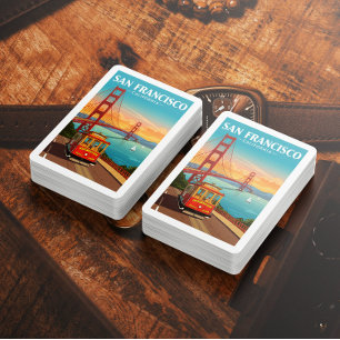 Vintage San Francisco California Poker Cards