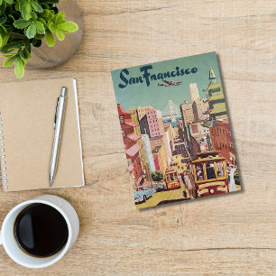 Vintage San Francisco City, Travel, Chic Birthday Holiday Postcard