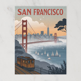 Vintage San Francisco Golden Gate Bridge Postcard