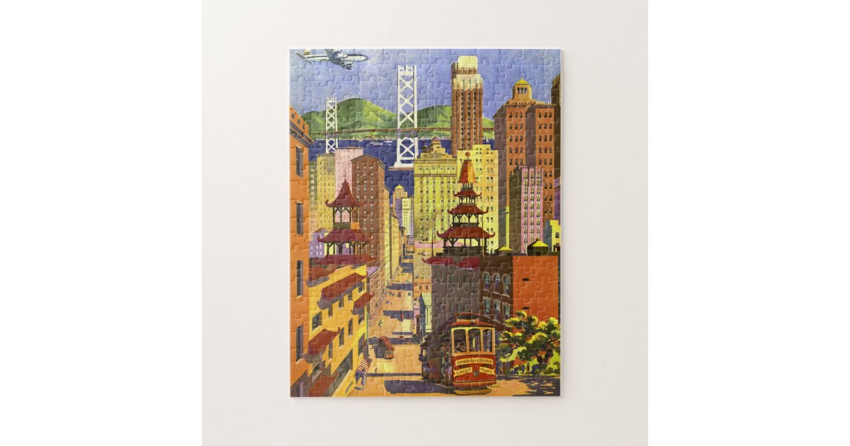 Vintage San Francisco Jigsaw Puzzle | Zazzle
