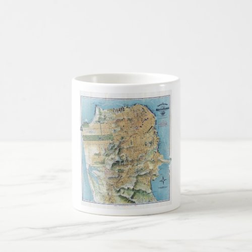 Vintage San Francisco Map Coffee Mug