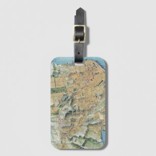 Vintage San Francisco Map Luggage Tag