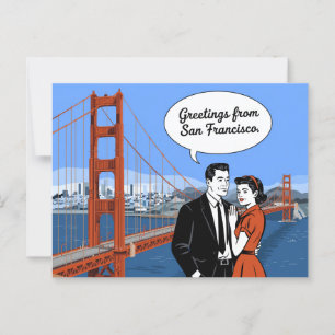 Vintage San Francisco Postcard Greetings from