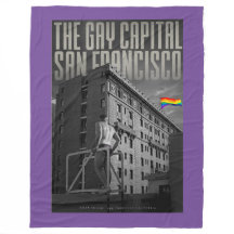 Vintage San Francisco Pride Fleece Blanket