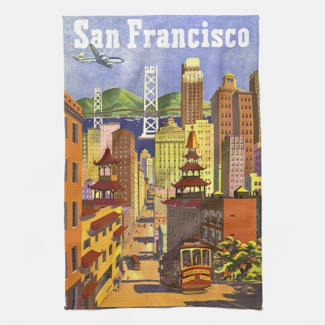 Vintage San Francisco Towel (Vertical)