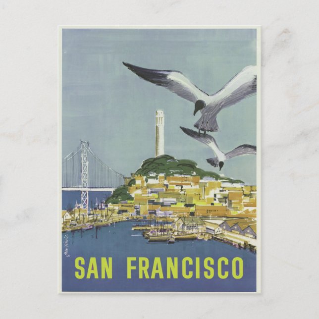 Vintage San Francisco Travel Postcard (Front)